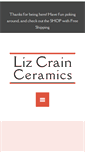 Mobile Screenshot of lizcrainceramics.com